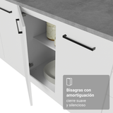 Cocina Integral Esquinera 399cm Blanco Agata 02