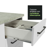 Cocina Integral Esquinera 399cm Blanco Agata 02