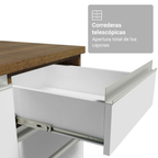 Cocina Integral 549cm Marrón/Blanco Glamy 01