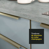 Cocina Integral Esquinera 546 cm Lux Blanco/Gris 03