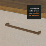 Cocina Compacta 180cm Marrón/Crema Agata 09