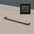 Cocina Compacta 240 cm Con Fregadero y Accesorios de Cocina Blanco/Crema Agata Madesa