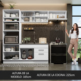 Cocina Integral 270cm Blanco Agata 04