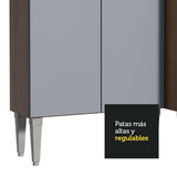 Cocina Integral 293 cm Marrón/Gris Emilly 01