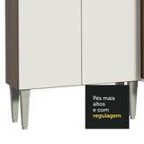 Cocina Integral 293cm Emilly Marrón/Blanco Madesa 10