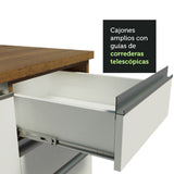Cocina Compacta 180cm Marrón/Blanco Glamy 08