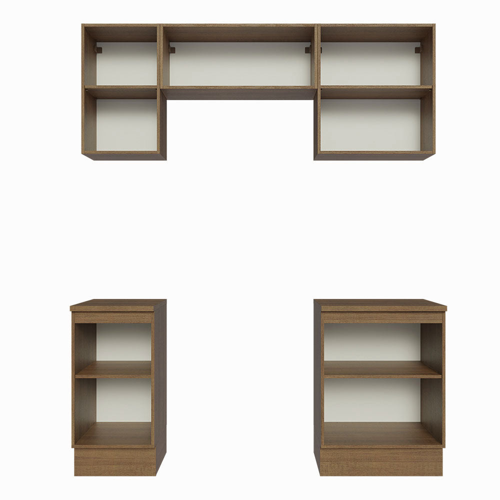 Cocina Compacta 180 cm Marrón Glamy Madesa