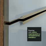 Cocina Integral 240cm Lux Marrón/Gris 05