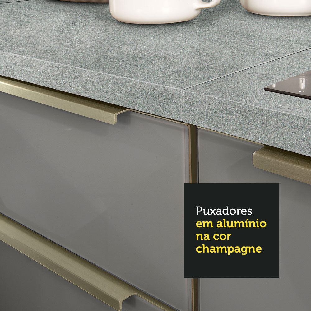 Cocina Integral 270 cm Lux Blanco/Gris 01