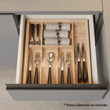 Cocina Compacta 200 cm Sin Patas Nice Gris 04