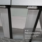 Cocina Integral 340 cm Con Mueble para Horno Gris Nice Madesa