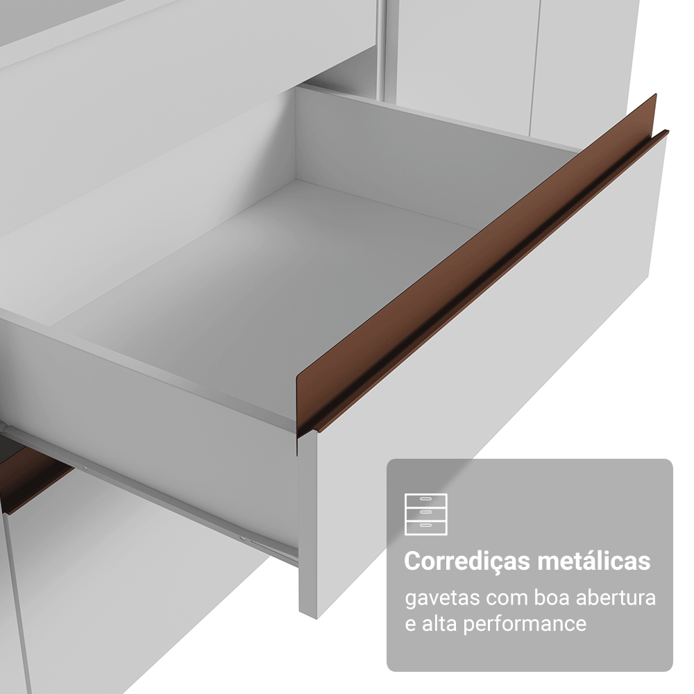 Cocina Compacta 190cm Blanco Reims 07