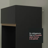 Cocina Integral 310 cm Reims Negro/Marrón 01