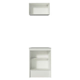 Kit de Cocina 60cm 2 Puertas con Gabinete Superior y Gabinete Bajo Blanco Topazio