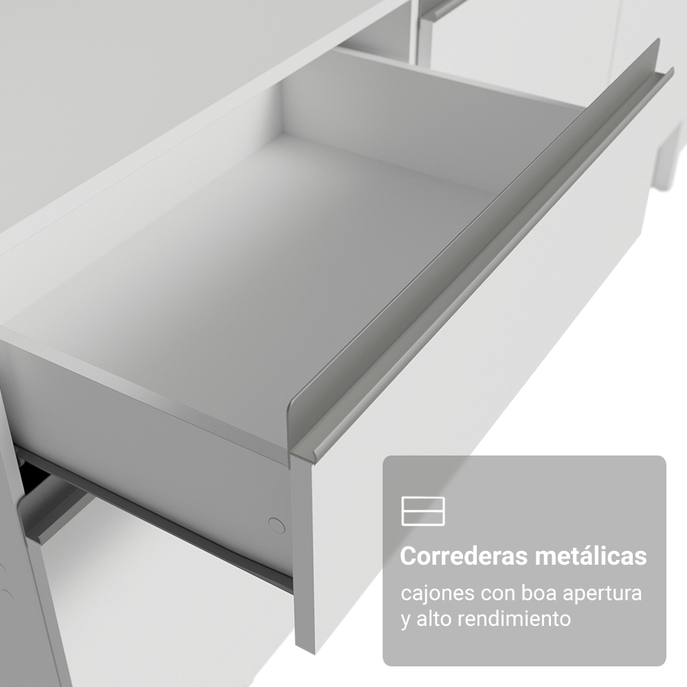 Cocina Integral 240cm Blanco Diamante 06