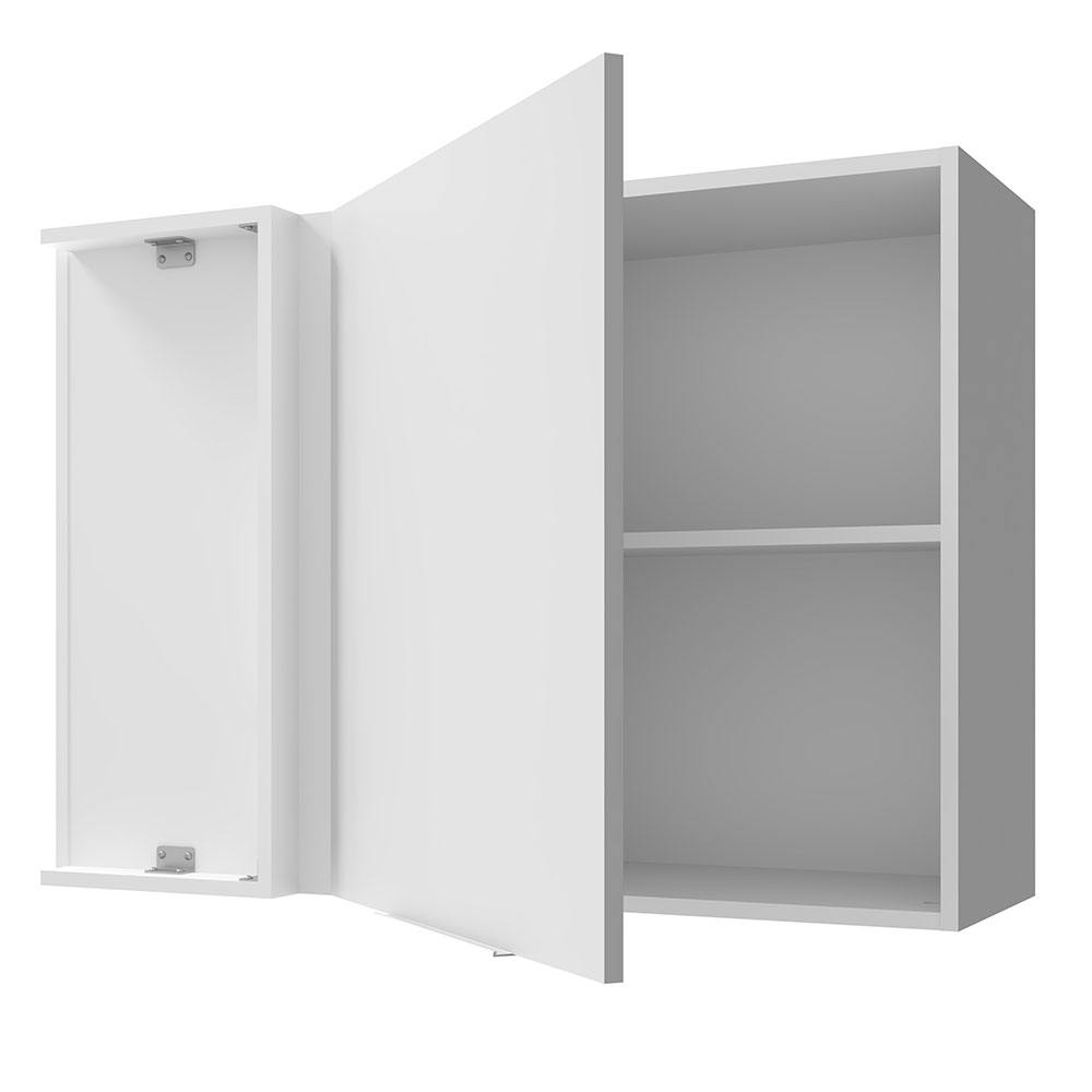 Gabinete Superior Esquinero para Recámara 94 cm 1 Puerta Blanco Neo Madesa