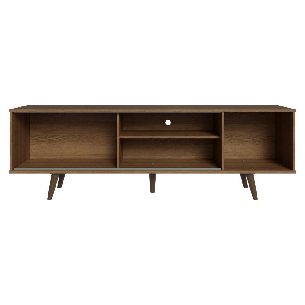 Mueble para TV hasta 80 Pulgadas 160cm con patas Marrón/Blanco/Marrón Torino Madesa