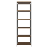 Estante Armario Multiuso para Escritorio 59cm 5 Repisas Marrón/Negro Madesa