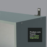 Kit Estante Librero Madesa 6907 y Organizador 9400 Gris