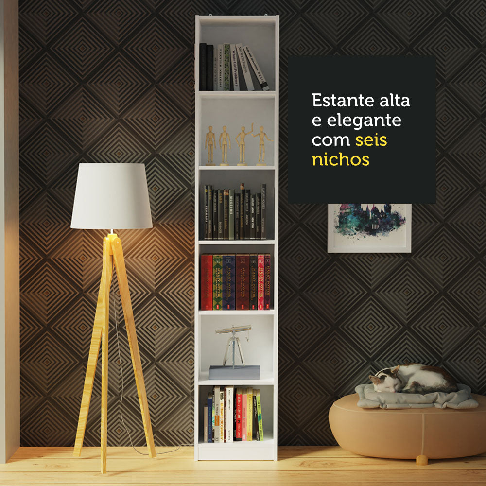 Kit Escritorio y Estante Multiuso Blanco Madesa