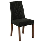 Conjunto de Comedor 4 Sillas Marrón/Negro/Oxford Ashley Madesa