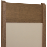 Juego de Comedor Mesa con Encimera de Vidrio 4 Sillas Marrón/Crema/Beige Viena