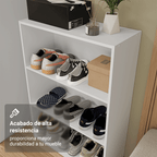 Estante Zapatera Abierta 71 cm 3 Niveles Blanco Madesa