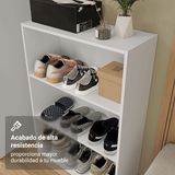 Estante Zapatera 3 Niveles Sin Puertas Blanco