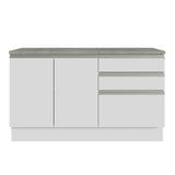 Gabinete para Baño 140cm 2 Puertas 3 Cajones Blanco Madesa