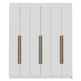 Clóset Matrimonial Venus 6 Puertas Batientes Blanco/Blanco/Marrón