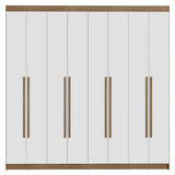 Clóset Matrimonial Venus 8 Puertas Batientes Marrón/Blanco/Marrón