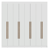 Clóset Matrimonial Venus 8 Puertas Batientes Blanco/Blanco/Marrón