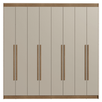 Clóset Matrimonial 216 cm 8 Puertas Marrón/Crema Venus Madesa