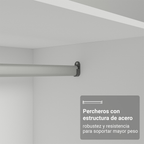 Clóset Modular 80 cm 2 Puertas 4 Cajones Blanco Neo Madesa