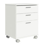 Cajonera Organizadora de Escritorio 3322 Madesa 3 Cajones y Ruedas - Blanco