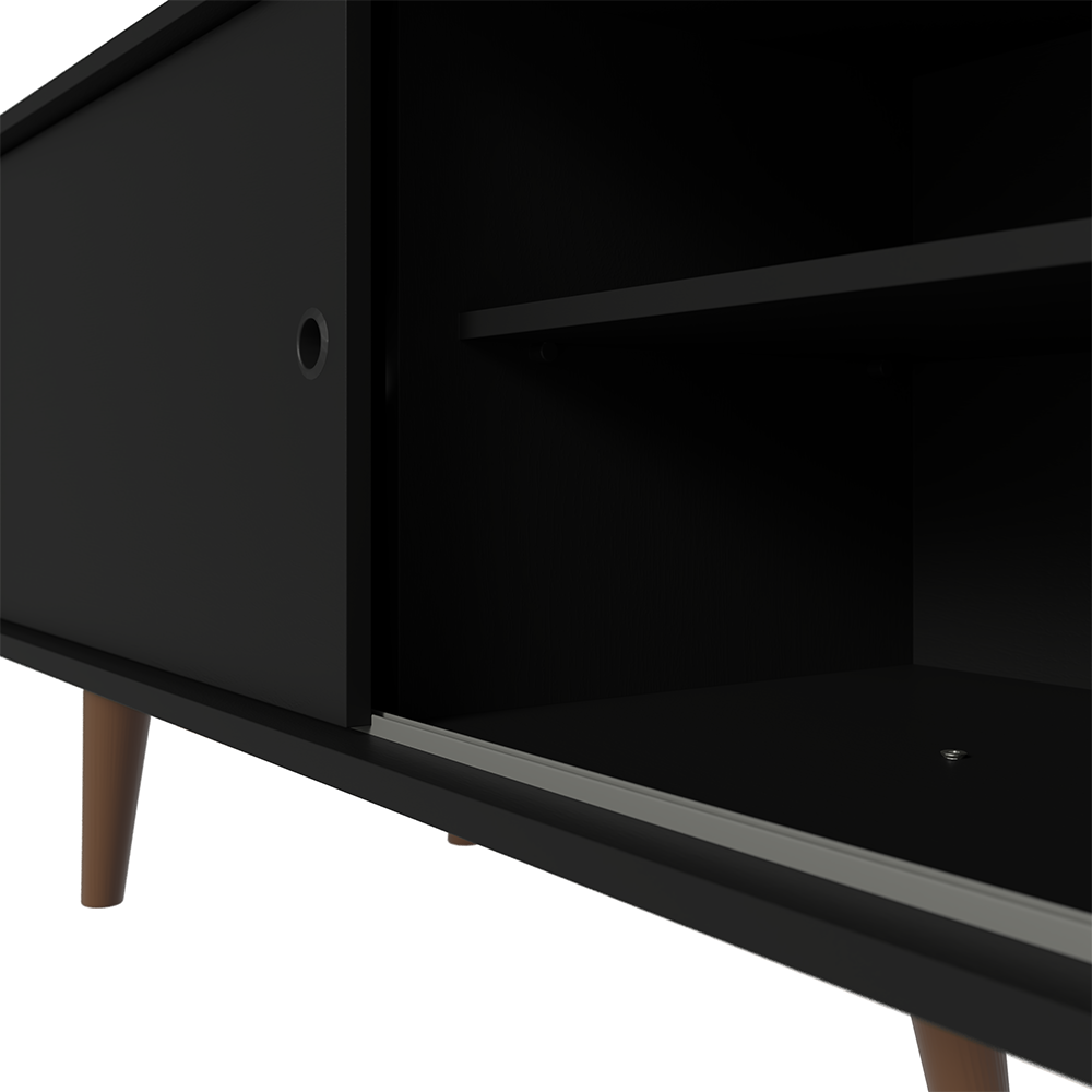 Mueble para TV para TV 65" con Pies Negro/Marrón 8N5Z Dubai