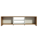 Mueble para TV hasta 80 Pulgadas 180 cm 2 Puertas Marrón/Blanco Linz Madesa