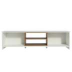 Mueble para TV hasta 80 Pulgadas 180 cm 2 Puertas Blanco/Marrón Linz Madesa