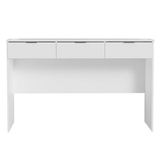 Tocador con 3 Cajones (Sin Panel) Blanco Carly