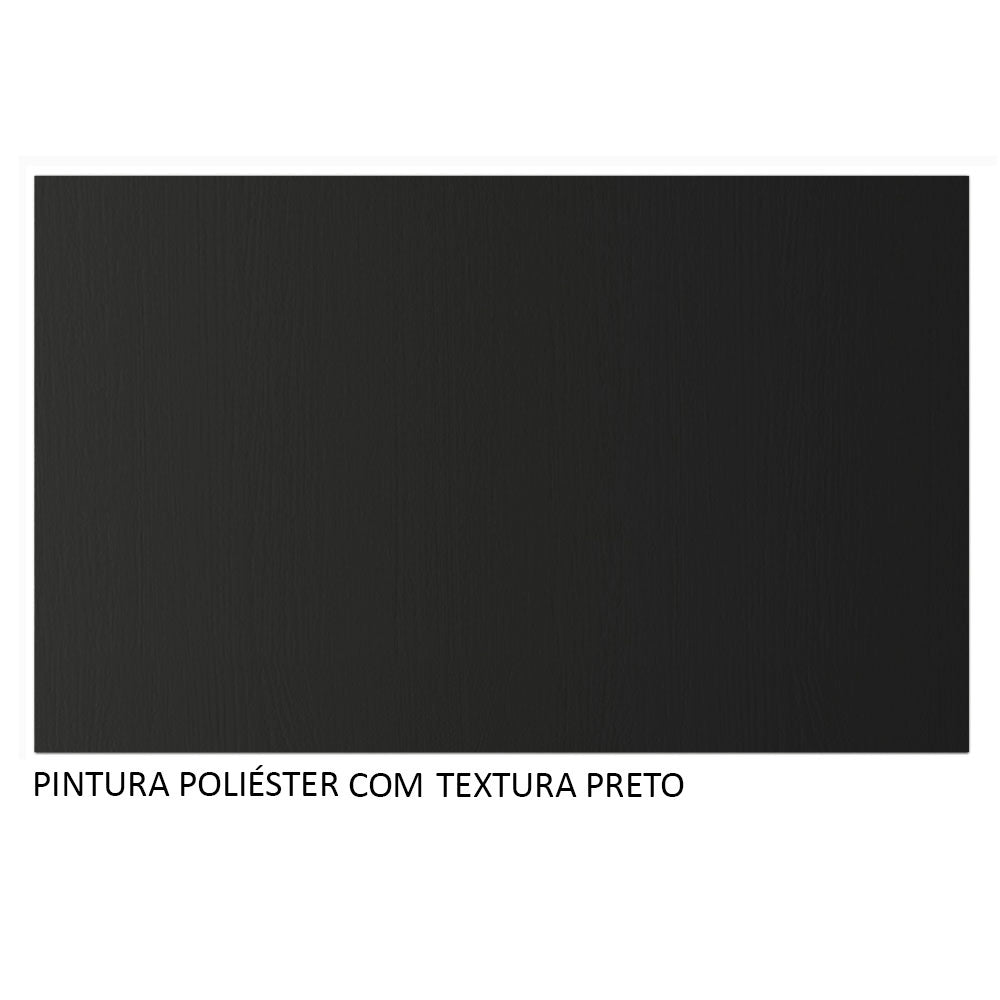 Mueble para TV hasta 65" con Patas Negro Turim Madesa