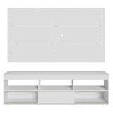 Mueble para TV y Panel Hasta 65" Blanco Orlando