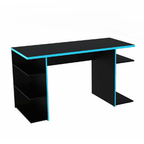 Escritorio Gamer 136 cm Negro/Azul Madesa