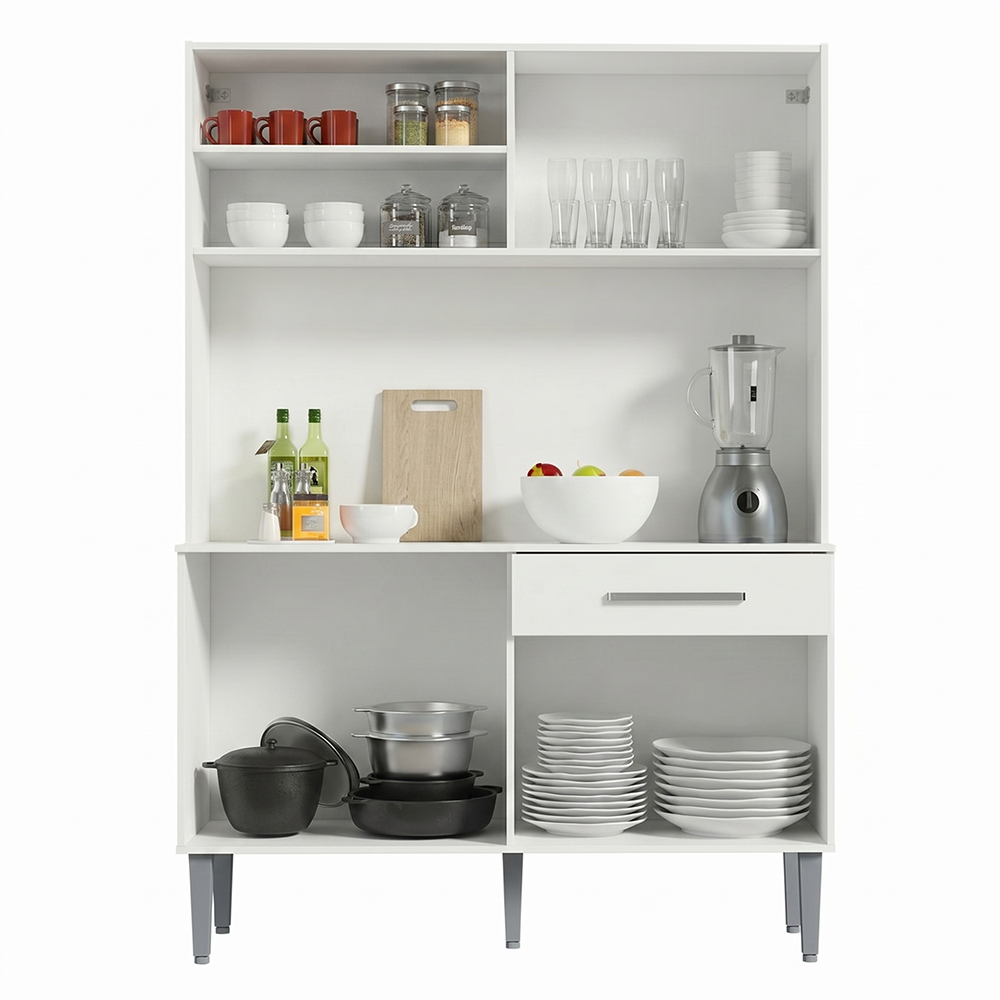 Cocina Compacta 120 cm Blanco Life Madesa