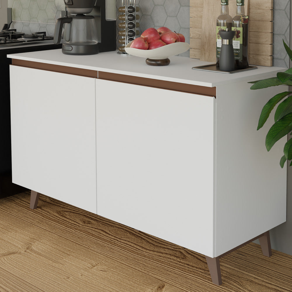 Cocina Compacta 120 x 52 cm 4 Puertas Blanco Reims Madesa