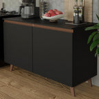Cocina Compacta 120 cm Negro Reims Madesa