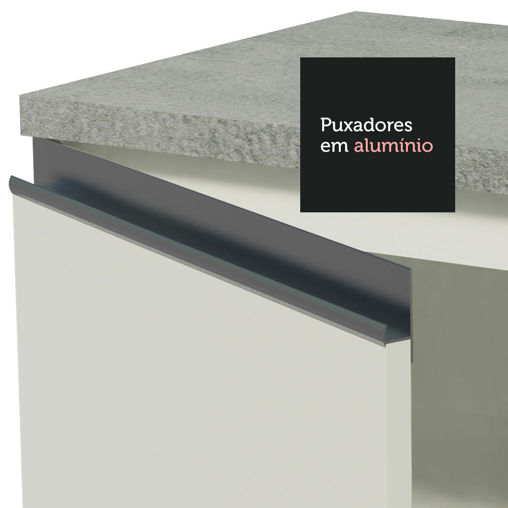 Gabinete Bajo 60 cm 1 Puerta Sin Encimera Blanco Glamy Madesa