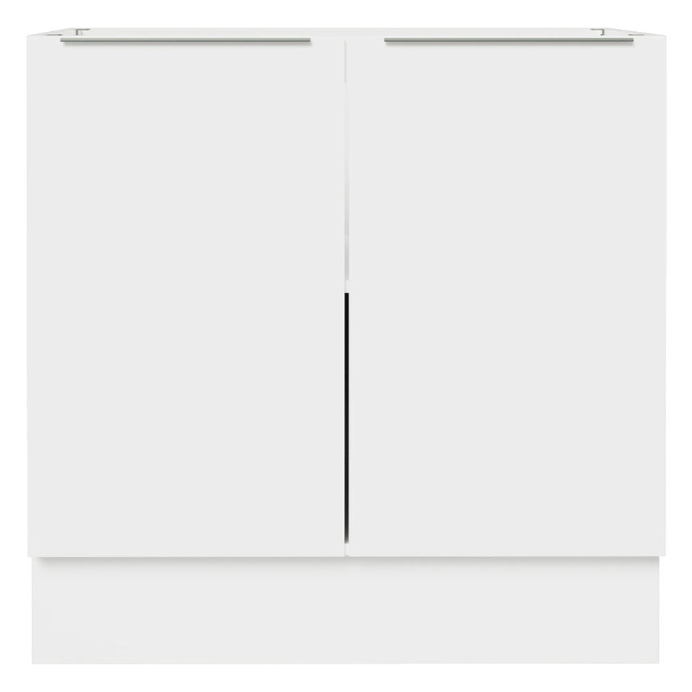 Gabinete Bajo 80 cm 2 Puertas Sin Encimera Blanco Stella Madesa