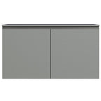 Gabinete Bajo para Fregadero 120 cm 2 Puertas Gris Nice Madesa