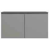 Gabinete Bajo para Fregadero 120 cm 2 Puertas Sin Patas Nice Gris