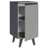 Gabinete Bajo 40 cm 1 Puerta Con Patas Gris Nice Madesa